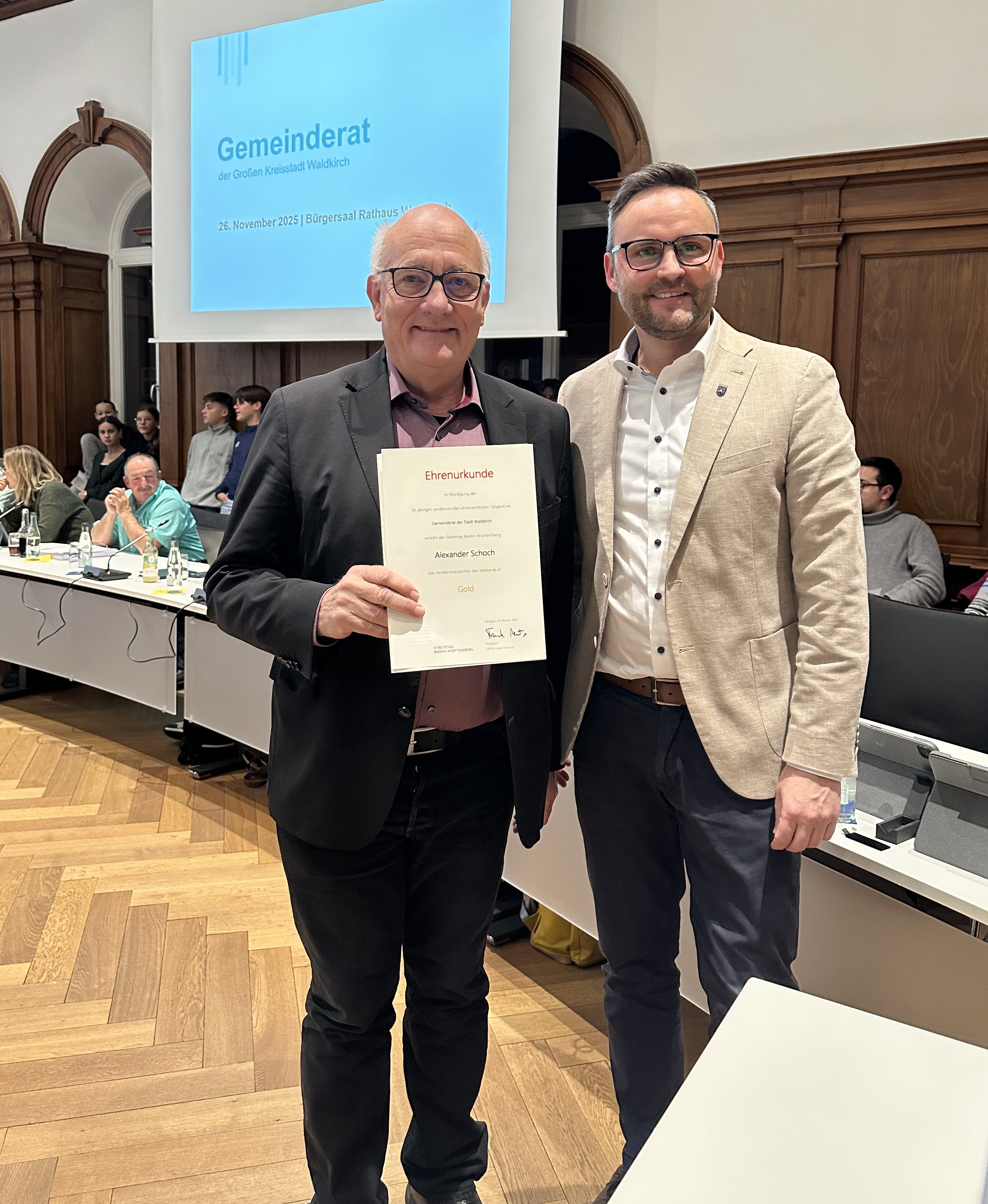 Ehrung Alexander Schoch